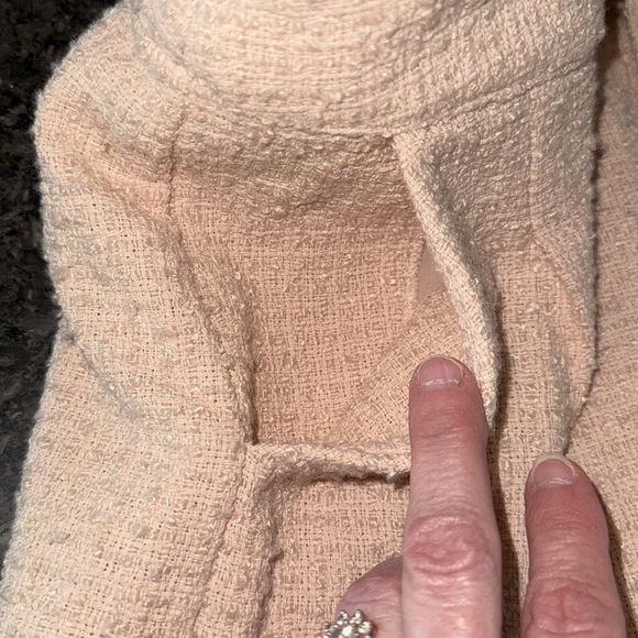 NWT Ladaire Alexa Tweed Pleated Shorts In Cameo Pink - Picture 6 of 9